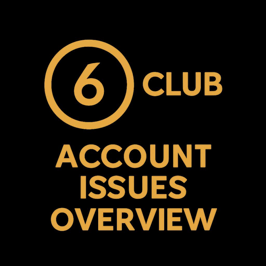 An icon representing 6 Club account issues.